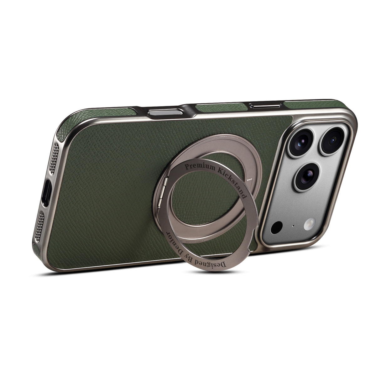 Top-Grain Cowhide Leather Case with Rotatable Kickstand | A23+1