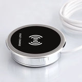 Desk Embeded Wireless Charger for iPhone 11 X Samsung S10 Xiaomi mi 9 Table Office 15W 10W 7.5W Qi Fast Pad Phone Charger 3.0