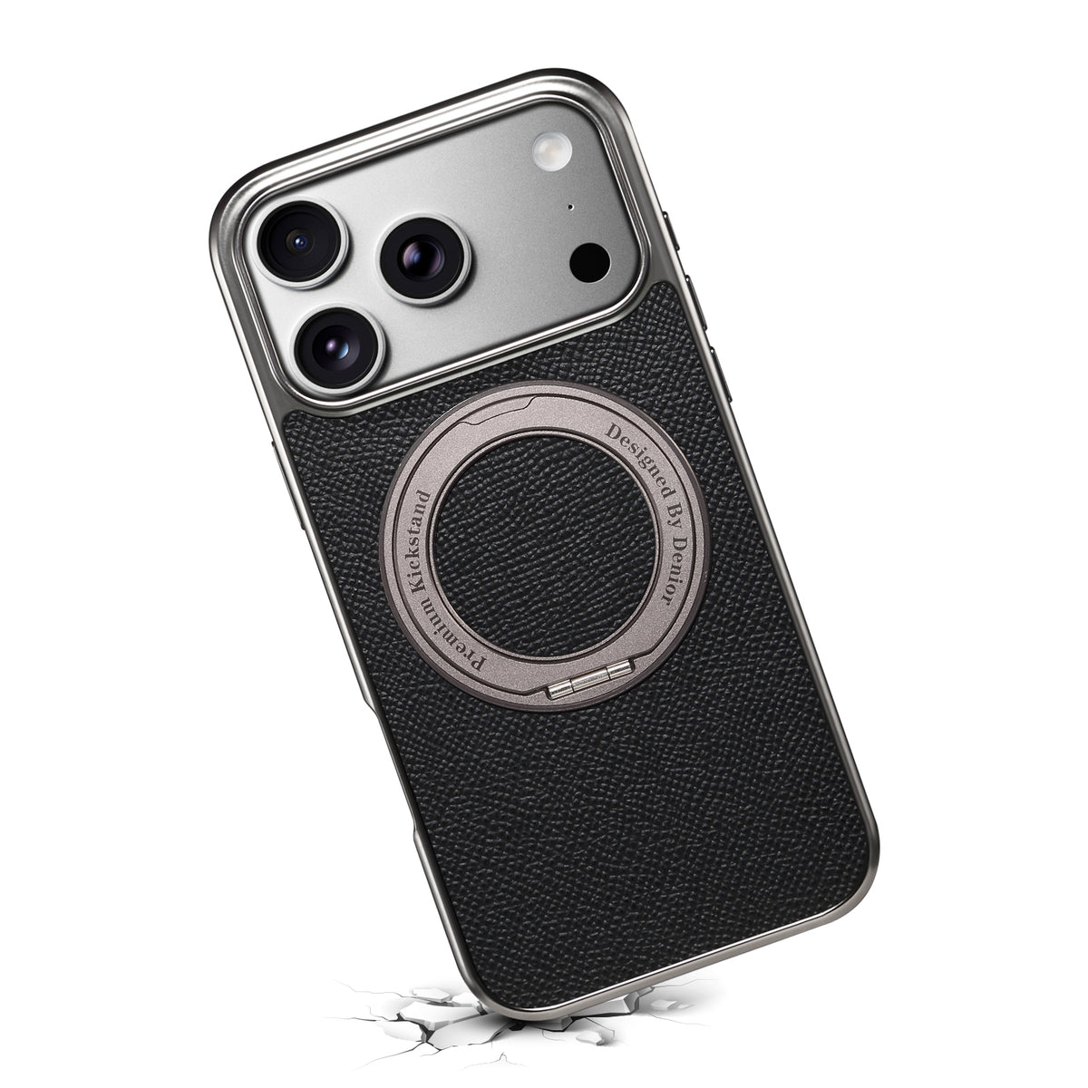 Top-Grain Cowhide Leather Case with Rotatable Kickstand | A23+1