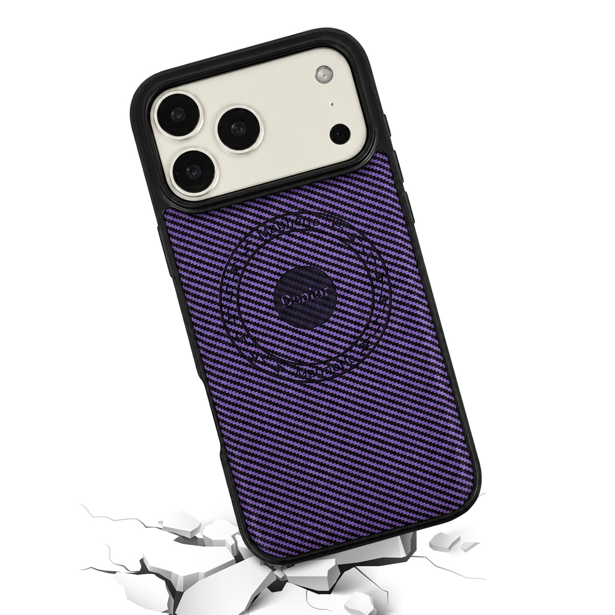 Carbon Fiber PU Leather Magnetic Phone Case | A15