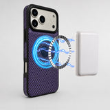 Carbon Fiber PU Leather Magnetic Phone Case | A15