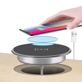 Desk Embeded Wireless Charger for iPhone 11 X Samsung S10 Xiaomi mi 9 Table Office 15W 10W 7.5W Qi Fast Pad Phone Charger 3.0