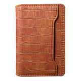 V03 Adhesive Phone Card Holder - Crocodile Pattern