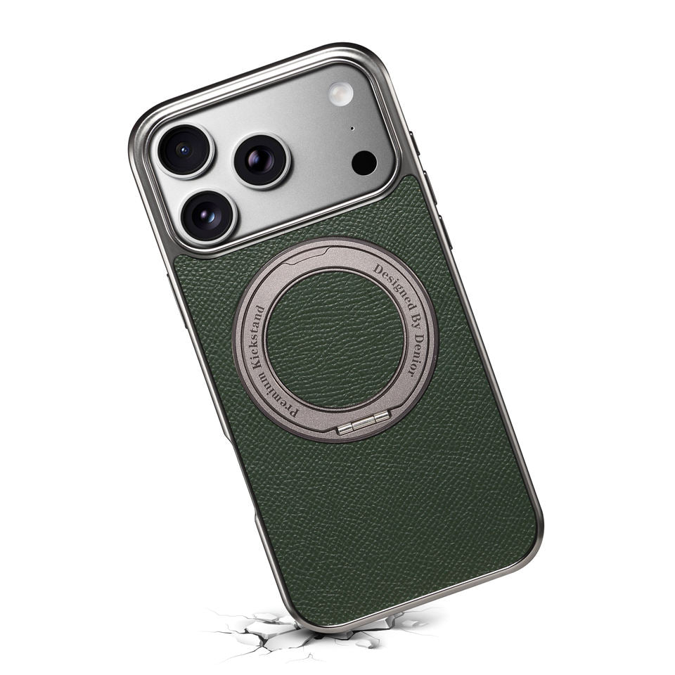 Top-Grain Cowhide Leather Case with Rotatable Kickstand | A23+1