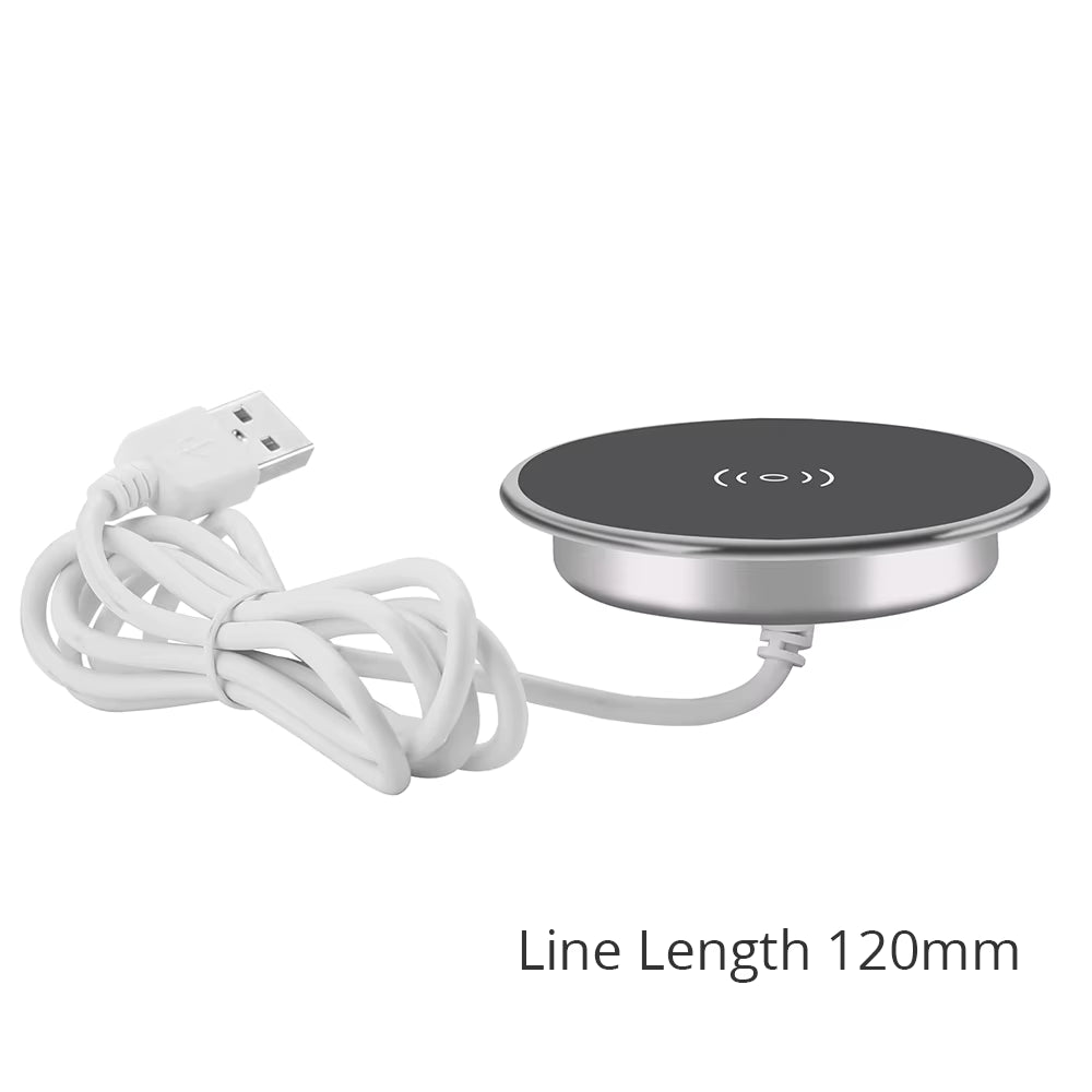 Desk Embeded Wireless Charger for iPhone 11 X Samsung S10 Xiaomi mi 9 Table Office 15W 10W 7.5W Qi Fast Pad Phone Charger 3.0
