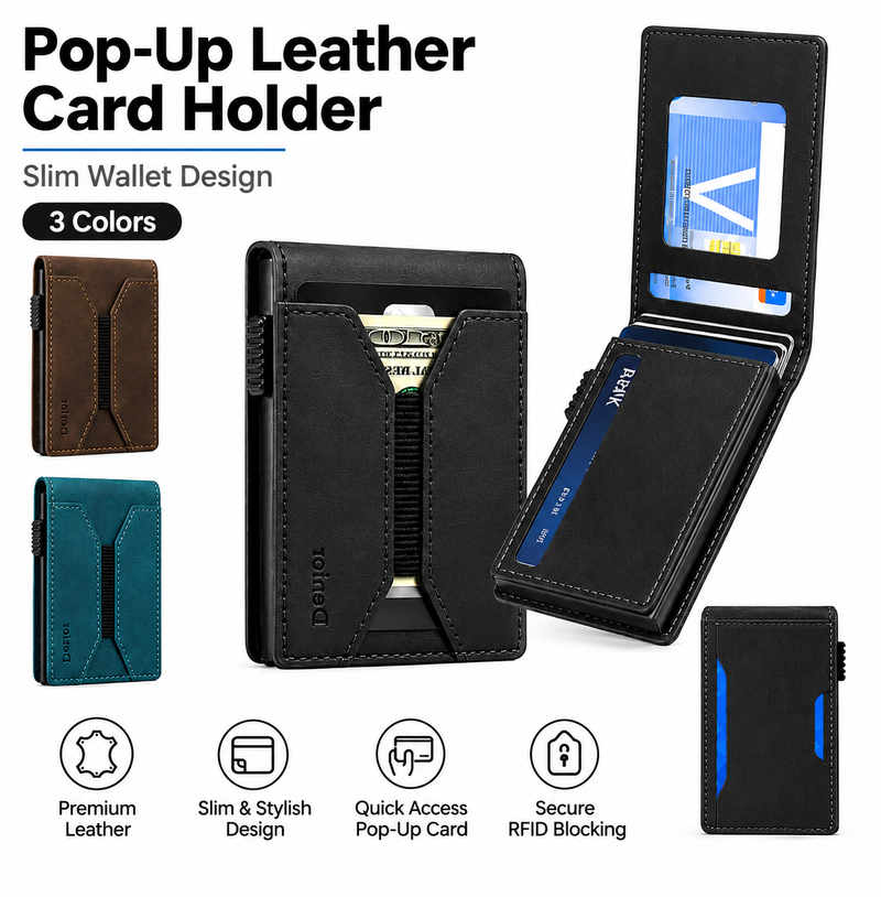 T1 Pop-Up Wallet with Bungee Cord - 13 Cards