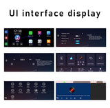 10.26" Carplay Screen for Car, Wireless CarPlay & Android Auto Multimedia Video Player, Universal Car Radio, BT AUX FM Car Stereo