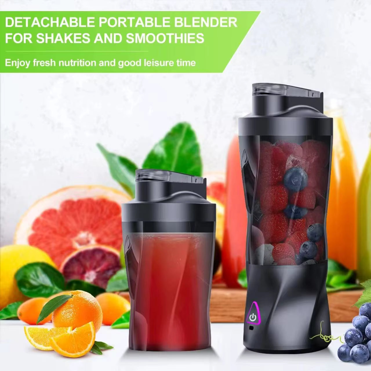 2025 new portable electric wireless juicer USB charging 700ml large-capacity large household juicer Fruit sctional 700ML Blender