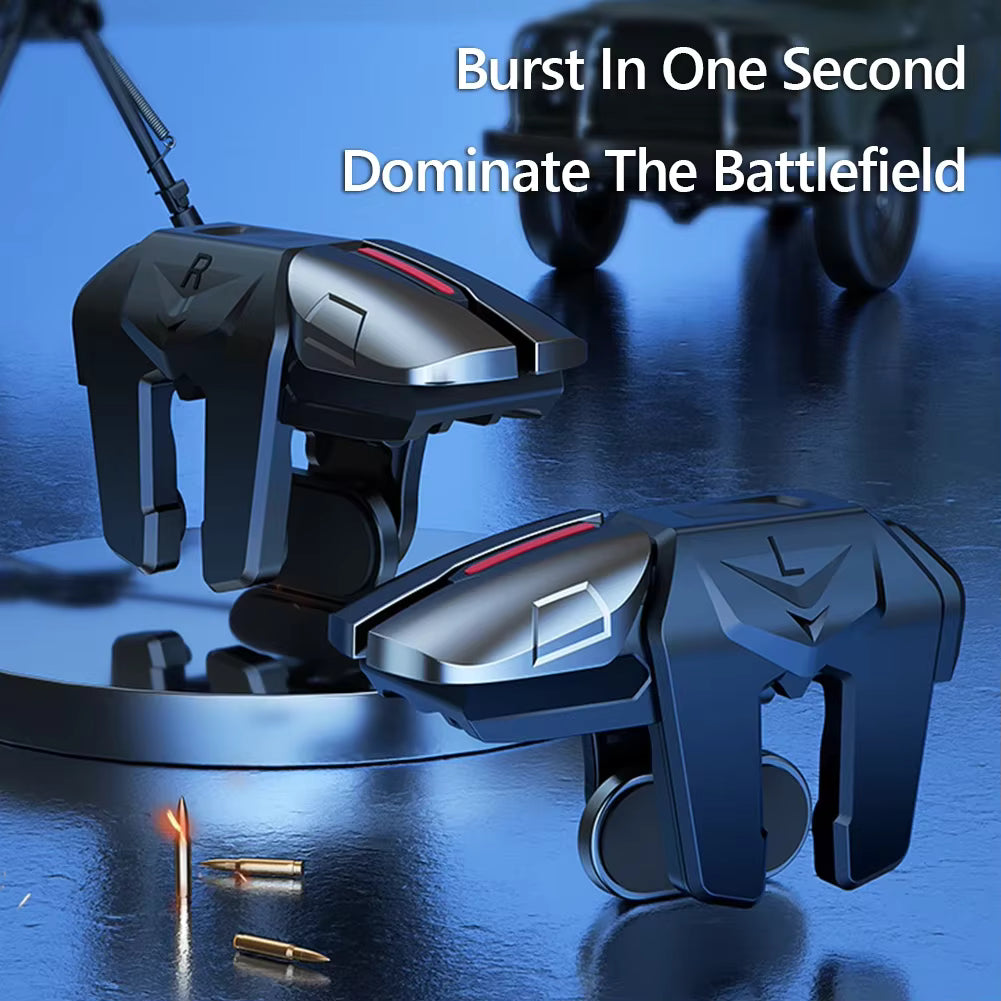 G21 1 Pair 6 Finger Game Controller for PUBG Game Mobile Gamepad Trigger Joystick Shooter Fire Button Controller for PUBG Mobile