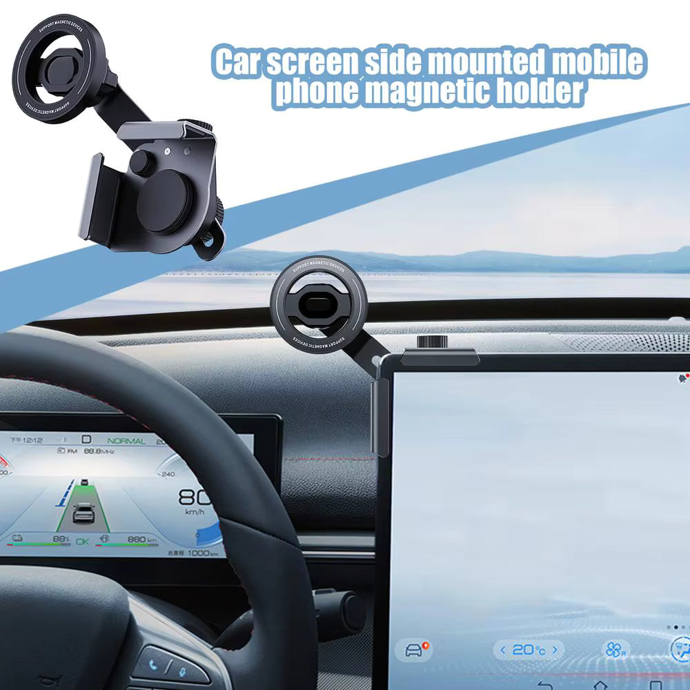 For Tesla Magnetic Phone Mount Holder For Model 3 For Model Y 360 Degree Rotation For Tesla Dash Screen Cell Phone Support