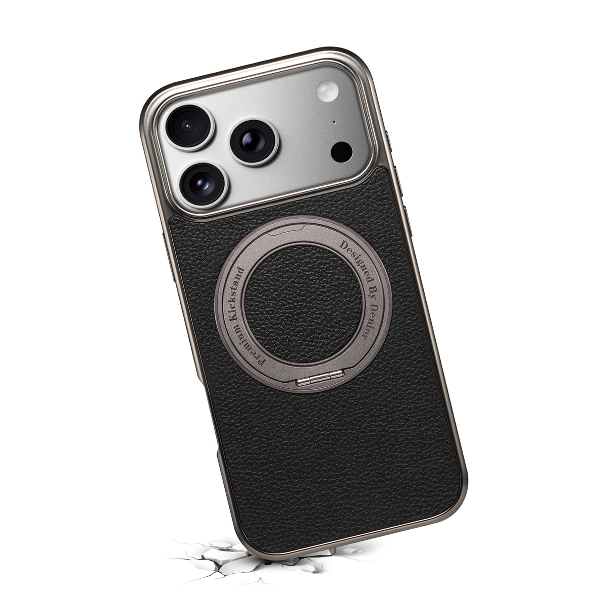 Lychee PU Leather Case with Rotatable Kickstand | A25+2L