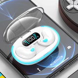 X55 Mini Invisible Sleep Wireless Earphone Bluetooth 5.3 Waterproof Noise Cancelling Touch Control Headphone for Better Sleep