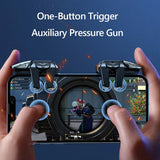 G21 1 Pair 6 Finger Game Controller for PUBG Game Mobile Gamepad Trigger Joystick Shooter Fire Button Controller for PUBG Mobile