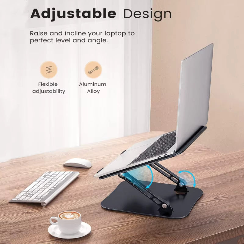 Phone Tablet Stand Adjustable Aluminum Alloy laptop Tablet up to 17 "Laptop Portable Folding stand Cooling stand support