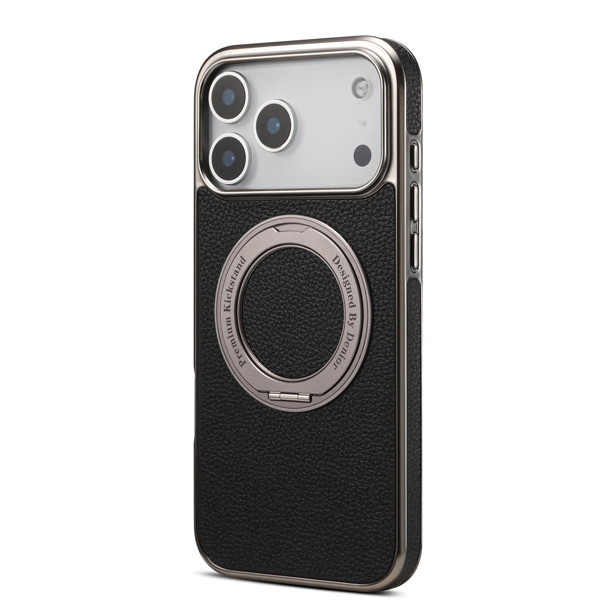 Lychee PU Leather Case with Rotatable Kickstand | A25+2L