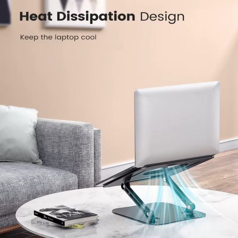 Phone Tablet Stand Adjustable Aluminum Alloy laptop Tablet up to 17 "Laptop Portable Folding stand Cooling stand support