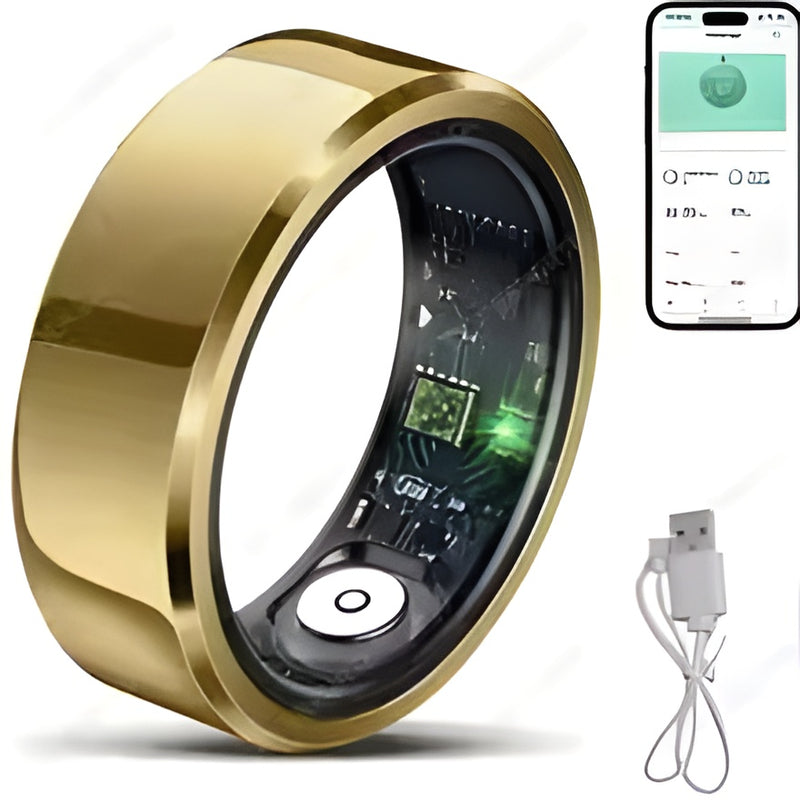 2025 Smart Ring Blood Pressure Heart Rate Sleep Monitoring Smart Ring IP68 & 5ATM Waterproof Multi-sport Mode Smart Ring Man Women