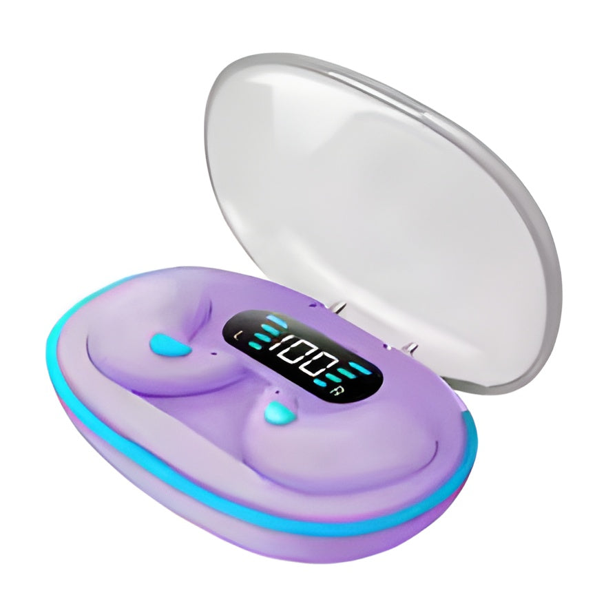 X55 Mini Invisible Sleep Wireless Earphone Bluetooth 5.3 Waterproof Noise Cancelling Touch Control Headphone for Better Sleep