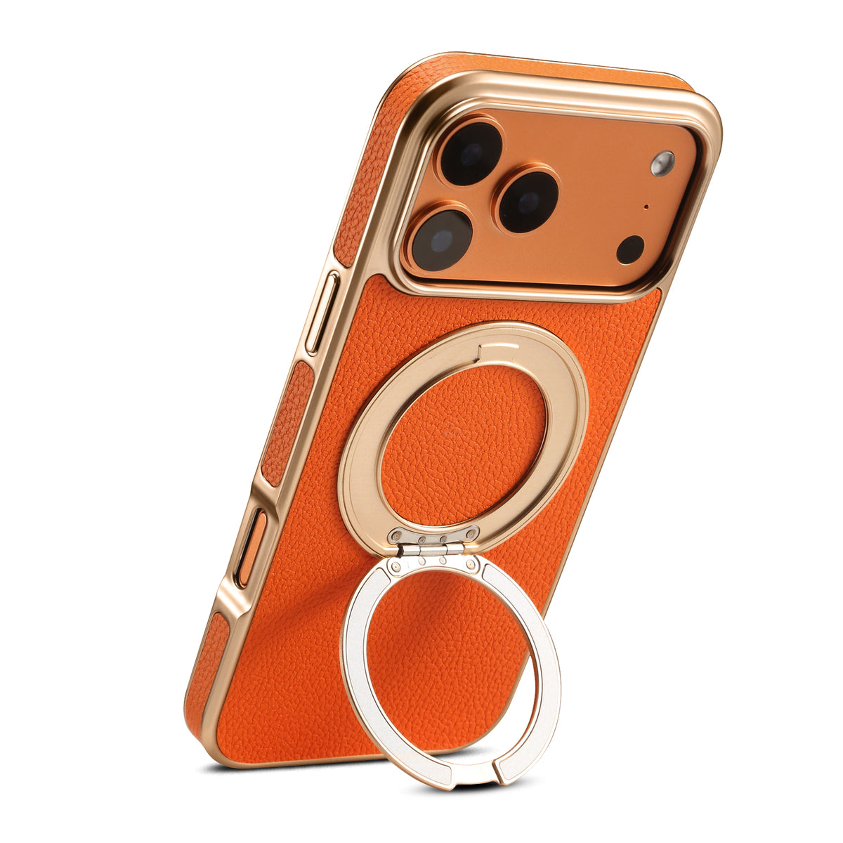Lychee PU Leather Case with Rotatable Kickstand | A25+2L