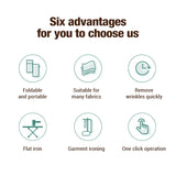 Portable Handheld Steam Iron 1000W Folding Mini Garment Hanging Steamer Clothes Ironing Wet Dry Ironing Machine for Home Travel