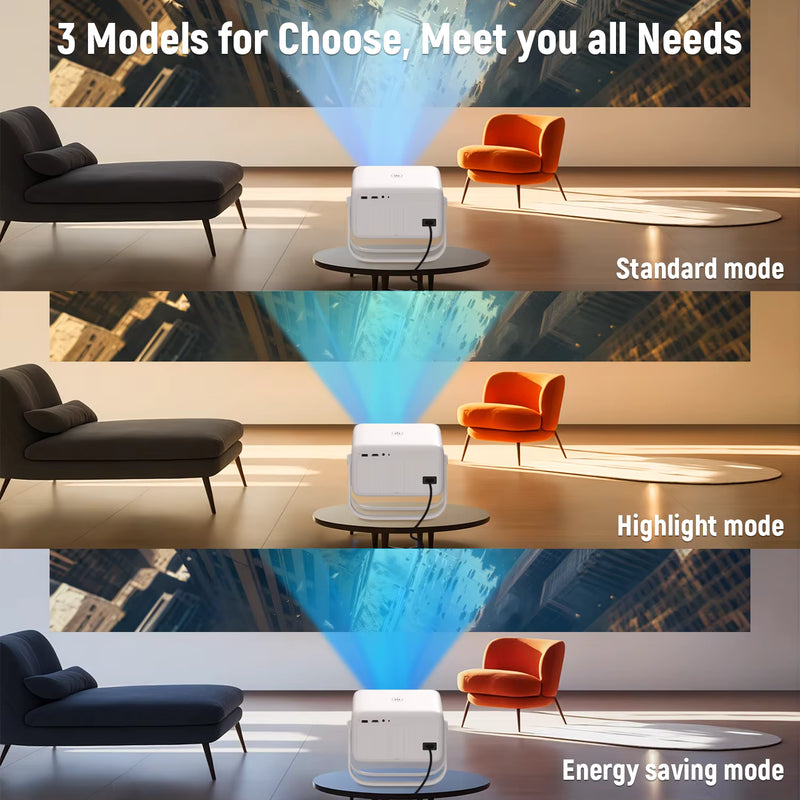 Velec 2025 New Projector 8K Video Decode 650 ANSI 1080 Auto Focus Android 14 Smart Portable Outdoor Movie Projector Home Theater