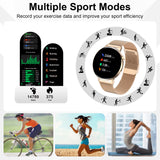 New 1.32" Full Touch Sports Smart Watch — Call Function, Fitness Tracking, Step Count&Calorie Calc, Sports Modes, Message Alerts, 360P Display, USB Charging, Alloy Body, 500mAh Battery, Wireless, Dialing & Wallpaper, Music, Remote Camera, Android & iPhone