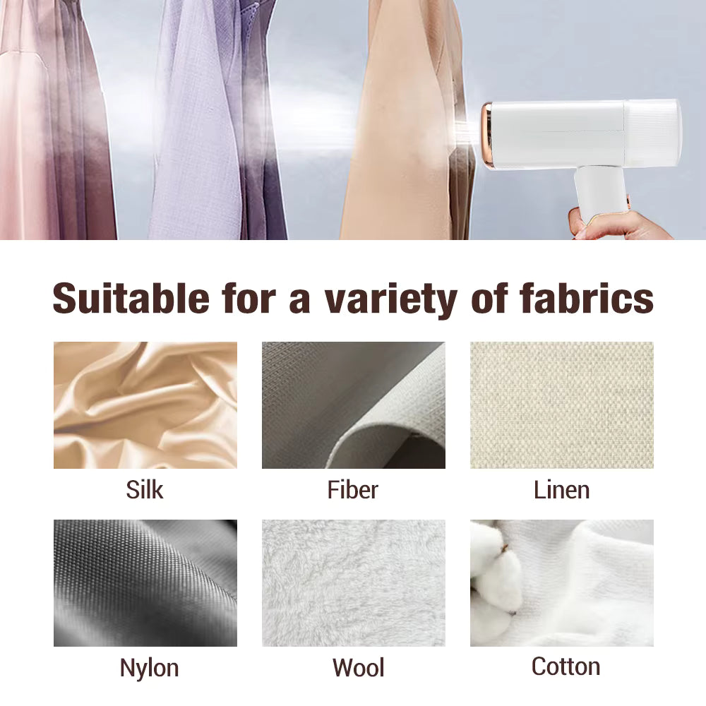 Portable Handheld Steam Iron 1000W Folding Mini Garment Hanging Steamer Clothes Ironing Wet Dry Ironing Machine for Home Travel