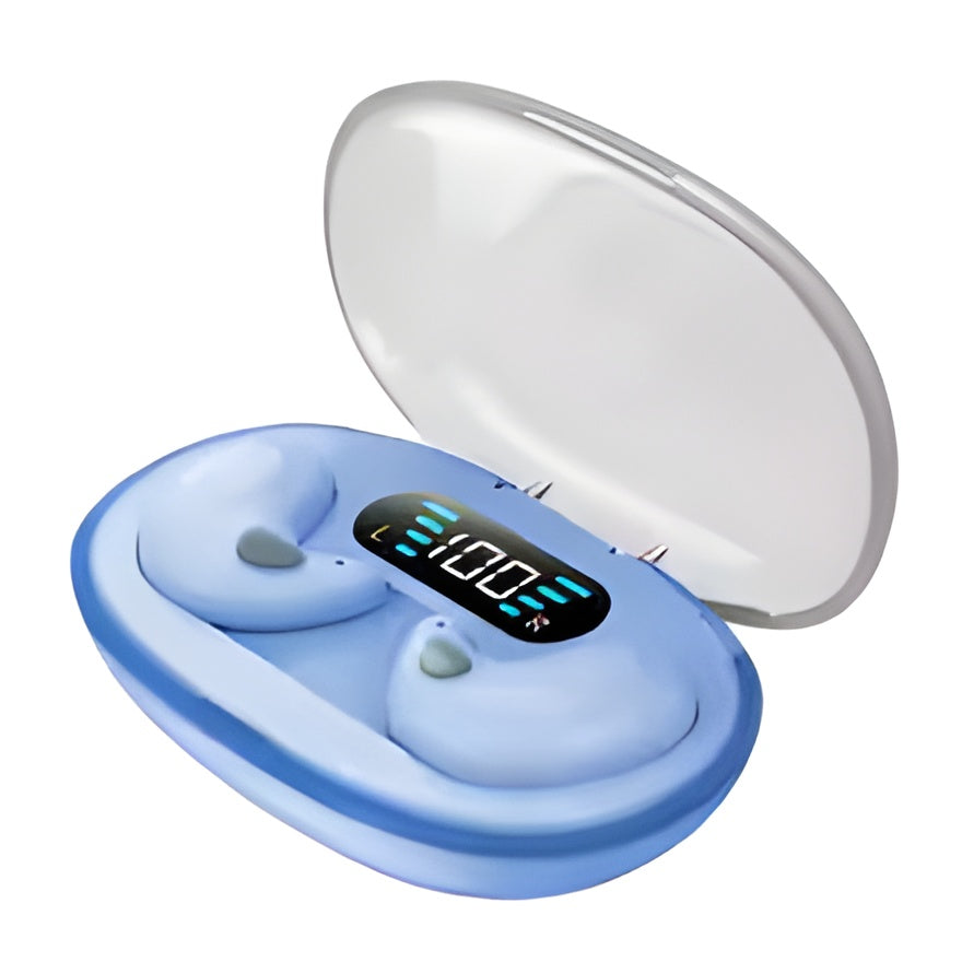 X55 Mini Invisible Sleep Wireless Earphone Bluetooth 5.3 Waterproof Noise Cancelling Touch Control Headphone for Better Sleep