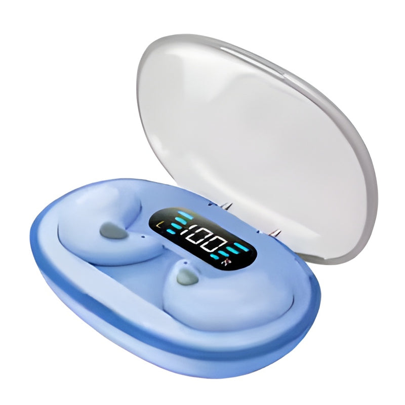 X55 Mini Invisible Sleep Wireless Earphone Bluetooth 5.3 Waterproof Noise Cancelling Touch Control Headphone for Better Sleep