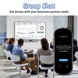 Z2 Instant AI Voice Translator Portable 3.1 inch Touch Screen Real Time Translator with Recording Photo for Travel Learn Meeting