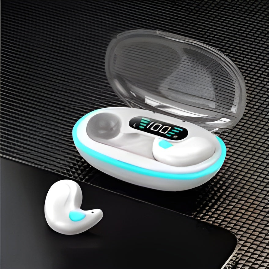 X55 Mini Invisible Sleep Wireless Earphone Bluetooth 5.3 Waterproof Noise Cancelling Touch Control Headphone for Better Sleep