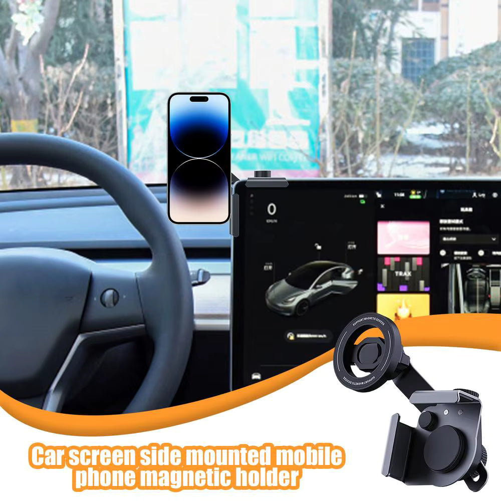 For Tesla Magnetic Phone Mount Holder For Model 3 For Model Y 360 Degree Rotation For Tesla Dash Screen Cell Phone Support