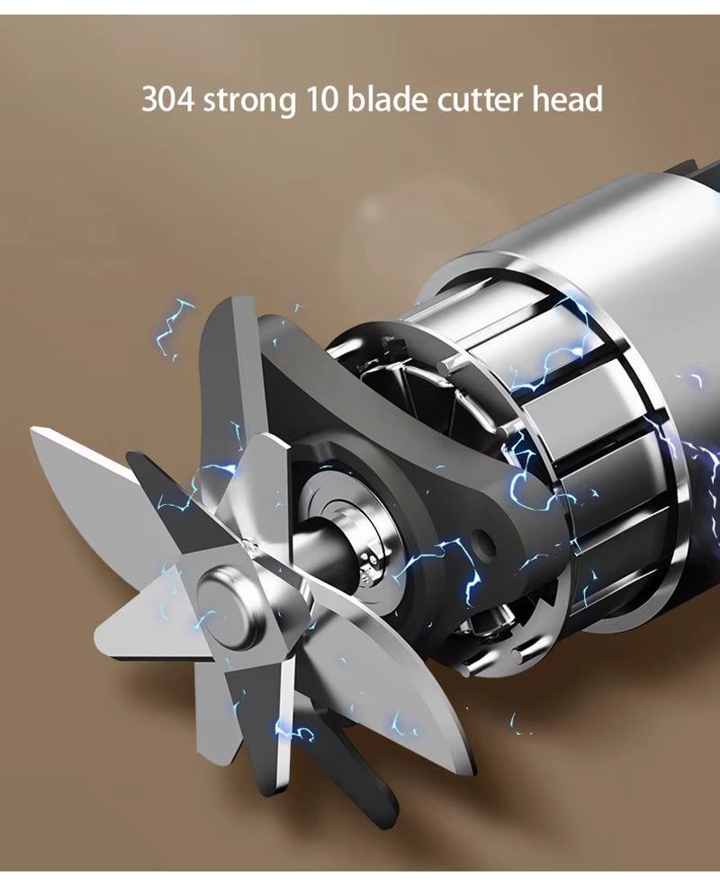 4/10 Blades Electric Portable Blender 350ML Juicer Fruit Mixers USB Rechargeable Smoothie Juicer Cup Squeezer Juice Maker