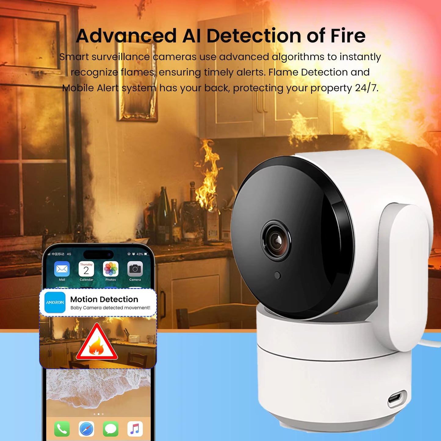 Tuya 1080P Wifi Camera Indoor 360 PTZ Pet Baby Monitor IR Night Vision Ai Detect P2P Surveillance IP Cameras with Google Alexa