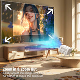 Velec 2025 New Projector 8K Video Decode 650 ANSI 1080 Auto Focus Android 14 Smart Portable Outdoor Movie Projector Home Theater