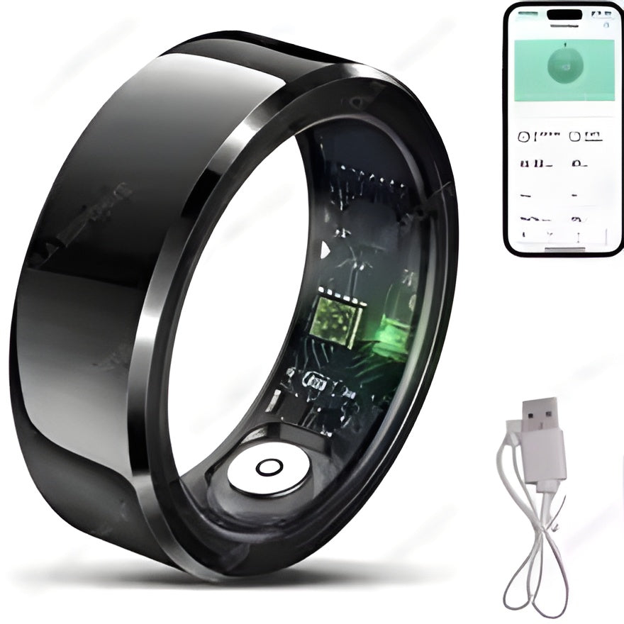 2025 Smart Ring Blood Pressure Heart Rate Sleep Monitoring Smart Ring IP68 & 5ATM Waterproof Multi-sport Mode Smart Ring Man Women