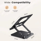 Phone Tablet Stand Adjustable Aluminum Alloy laptop Tablet up to 17 "Laptop Portable Folding stand Cooling stand support