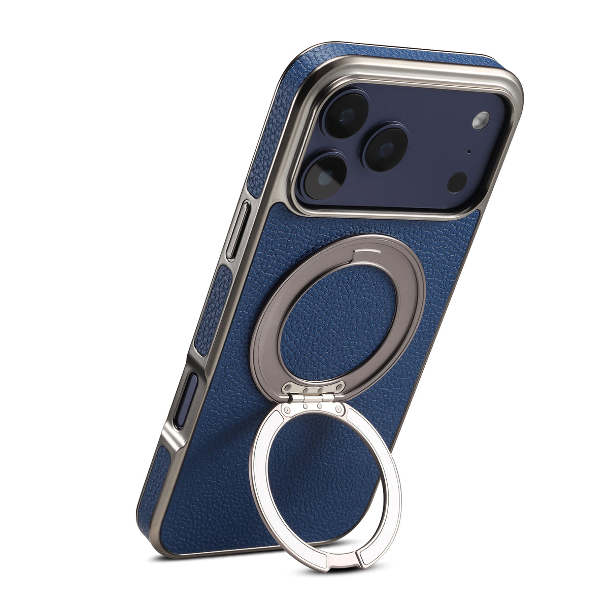 Lychee PU Leather Case with Rotatable Kickstand | A25+2L