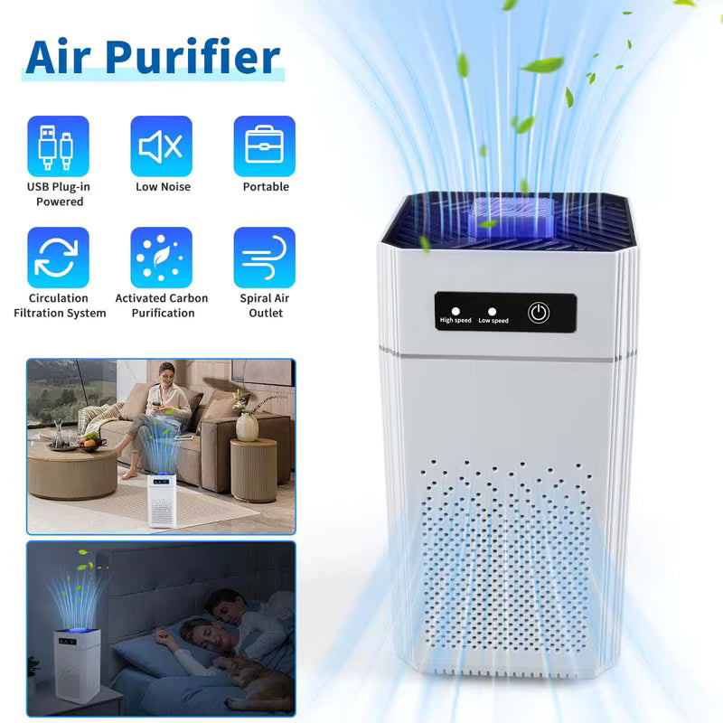 Professional home air purifier for removing formaldehyde odor and releasing negative ions, suitable for home and office use