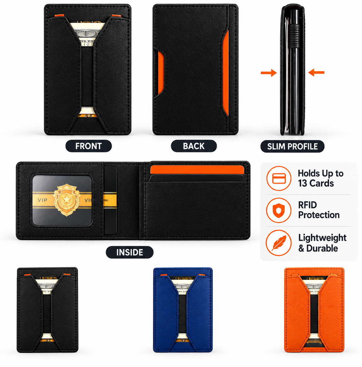 T2 Pop-Up Wallet with Bungee Cord - Diamond Pattern
