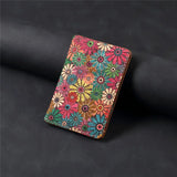 V10 Magnetic Card Holder - Floral Cork