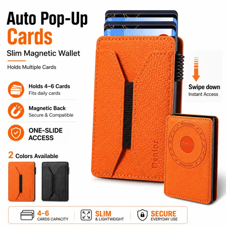 V24 Magnetic Pop-Up Card Holder - 9 Cards