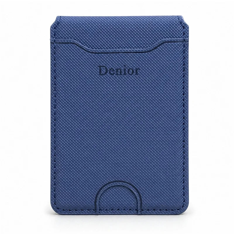 V27 Magnetic Card Holder - Cross-Grain PU Leather