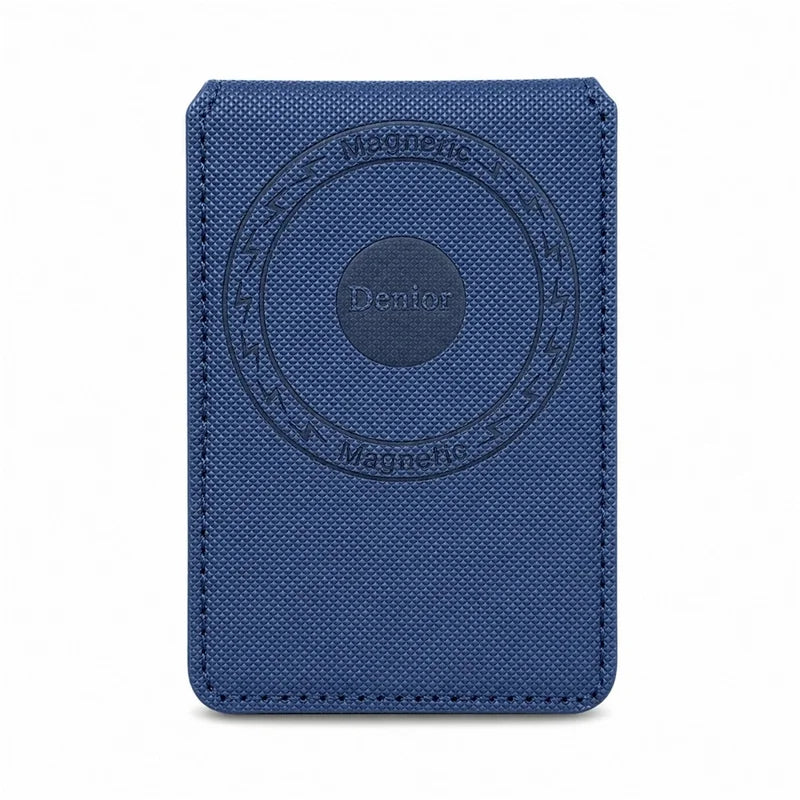 V27 Magnetic Card Holder - Cross-Grain PU Leather