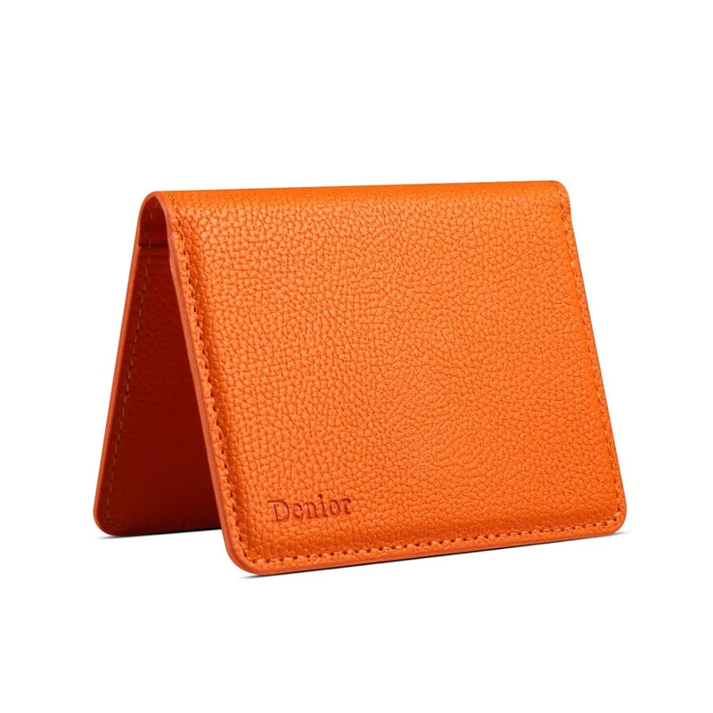 V28 Magnetic Card Holder with Cash Slot - PU Leather
