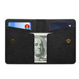 V28 Magnetic Card Holder with Cash Slot - PU Leather