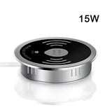 Desk Embeded Wireless Charger for iPhone 11 X Samsung S10 Xiaomi mi 9 Table Office 15W 10W 7.5W Qi Fast Pad Phone Charger 3.0