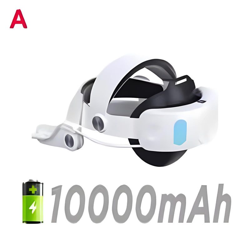 10000mAh Battery Comfort Head Strap For Meta Quest 3/3s Replacement Elite Strap PD18W Charging Enhanced Playtime, Carrying Case