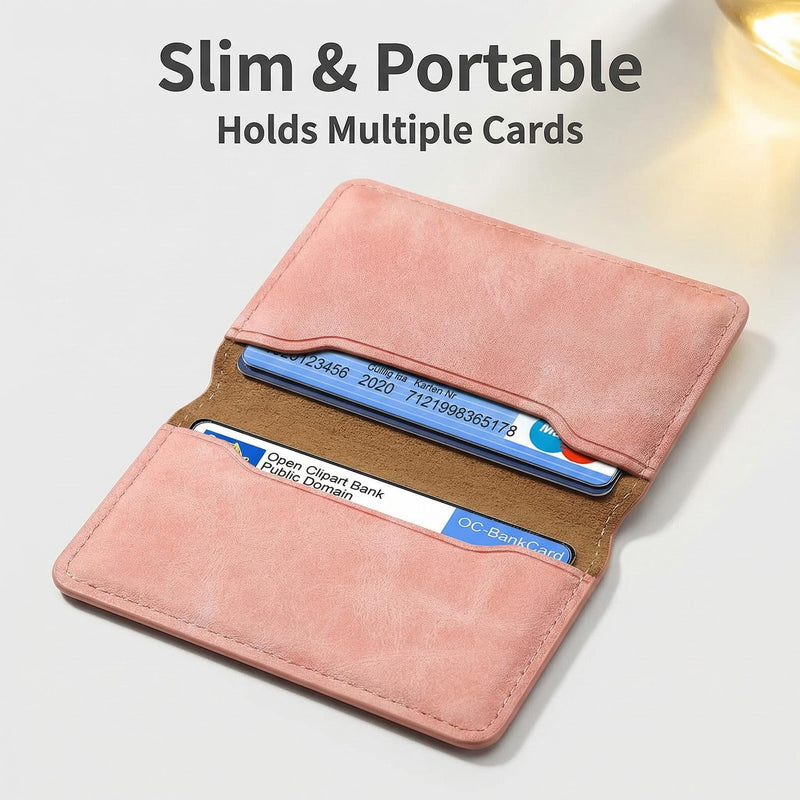 V08 Magnetic Card Holder - PU Leather