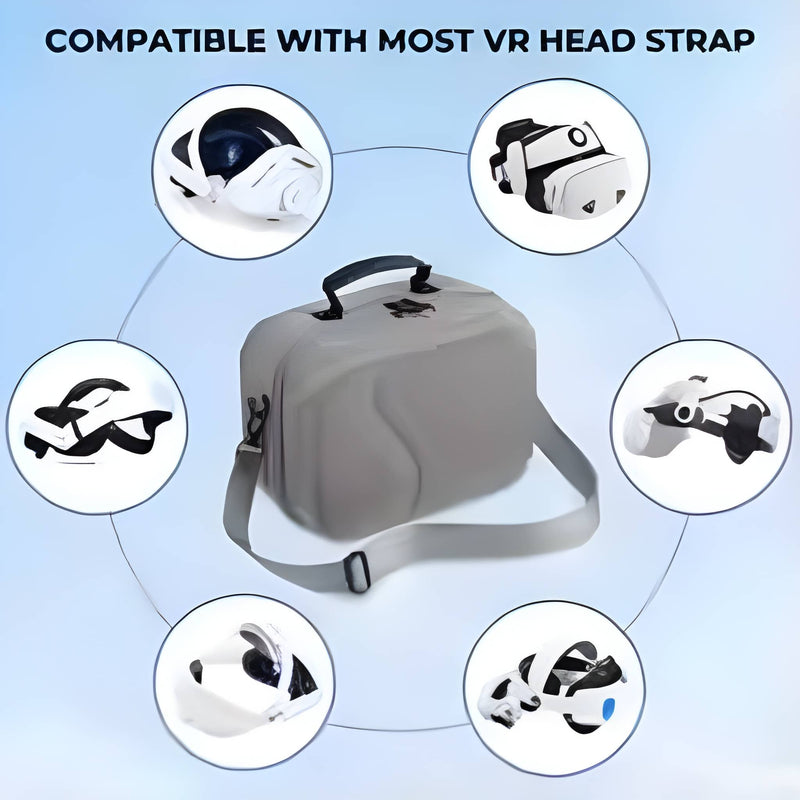 10000mAh Battery Comfort Head Strap For Meta Quest 3/3s Replacement Elite Strap PD18W Charging Enhanced Playtime, Carrying Case